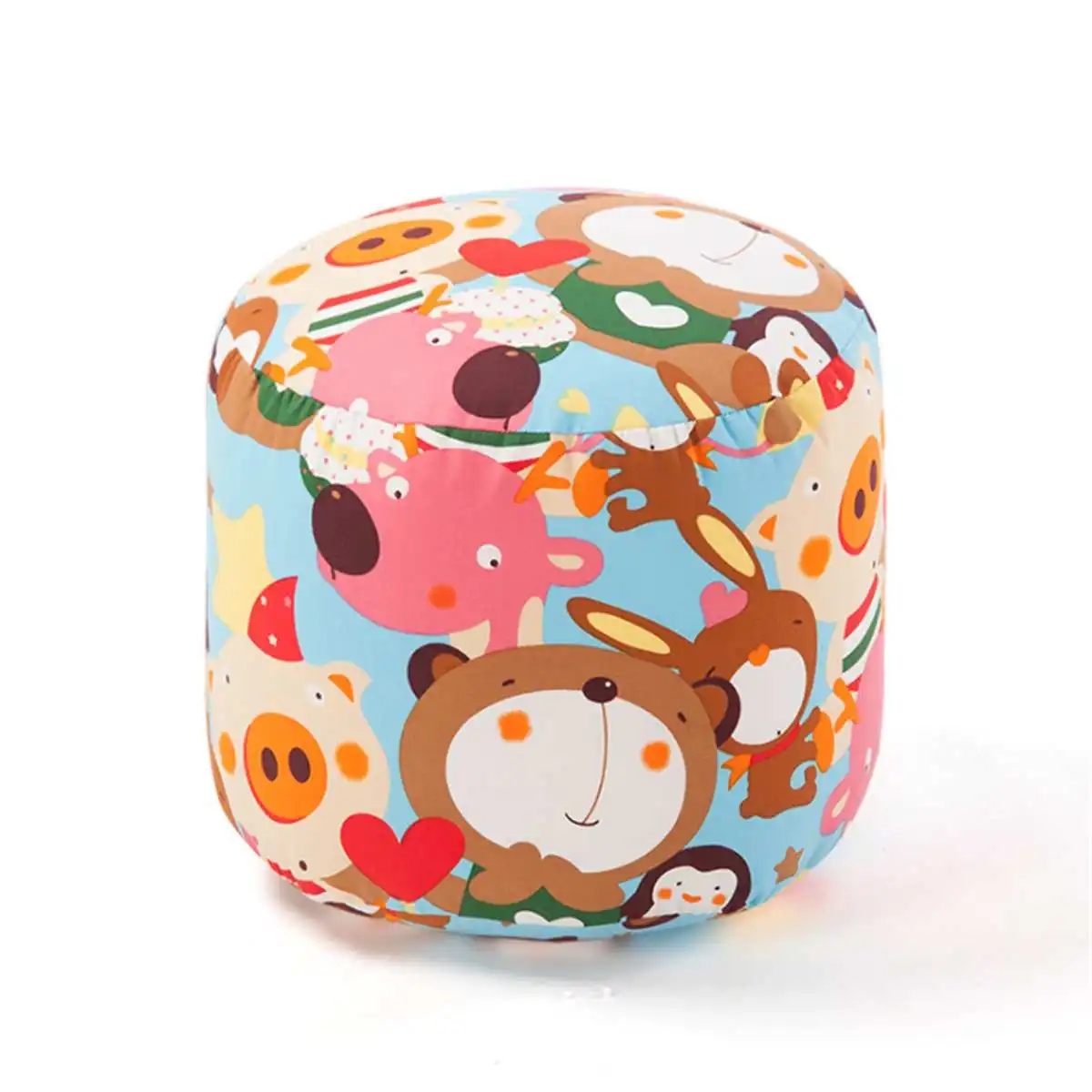 

No filling Small Round Beanbag Sofas Cover Lounger Chair Sofa Cotton Linen Chair Case Waterproof Gaming Bed Chair Seat Bean Bag
