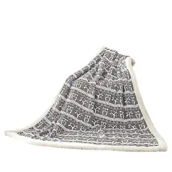 

Fashion Plush Christmas Blanket Soft Warm Knitted Throw Blanket Bed Blankets Daily Supplies For Winter 3 Colors Can Choose