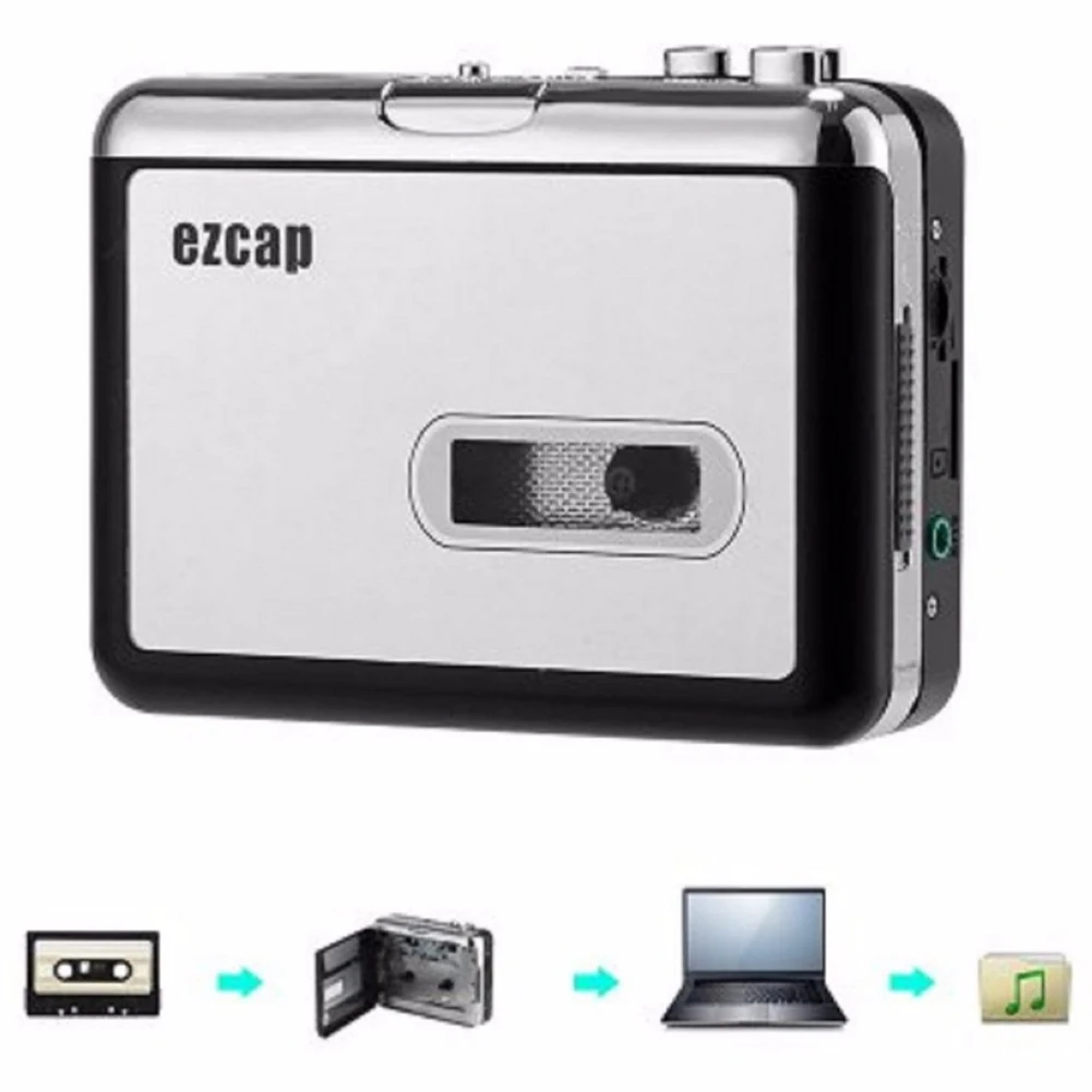EZCAP 232 USB Кассетный плеер кассета в MP3 конвертер конвертировать аналоговые ленты