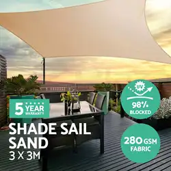 280gsm HDPE прямоугольник солнце приют солнечные очки для улицы парусину Защита от солнца навес Патио шторы для бассейна брезентовый тент
