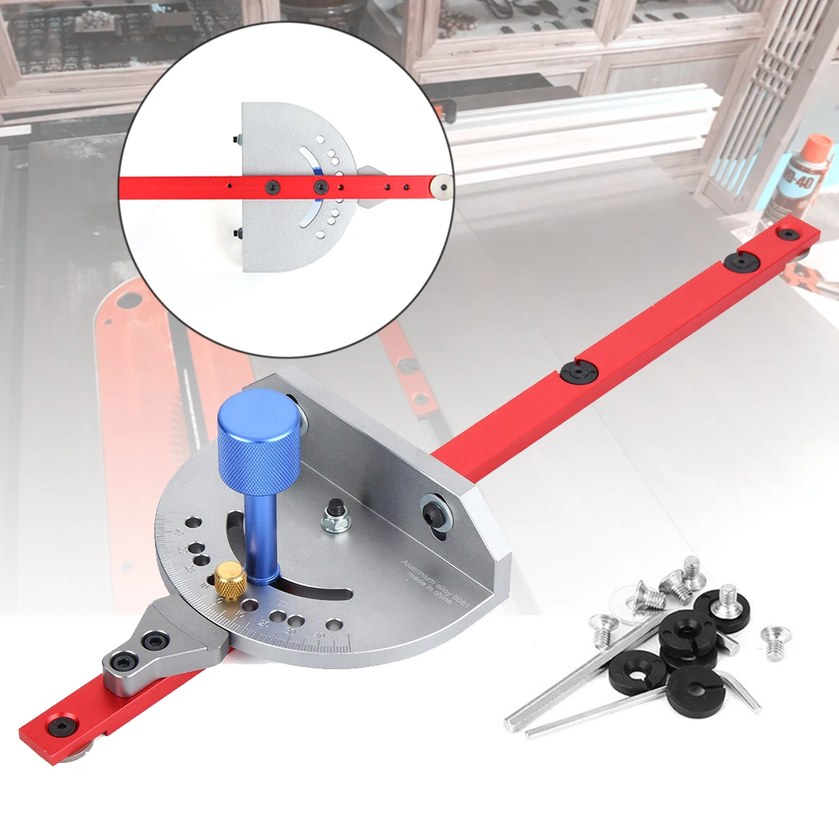 

2019 NEW Miter Gauge Carpentry Tool for Bandsaw Table Saw Fence Cut Woodworking Guide Cutting Woodworking Tool