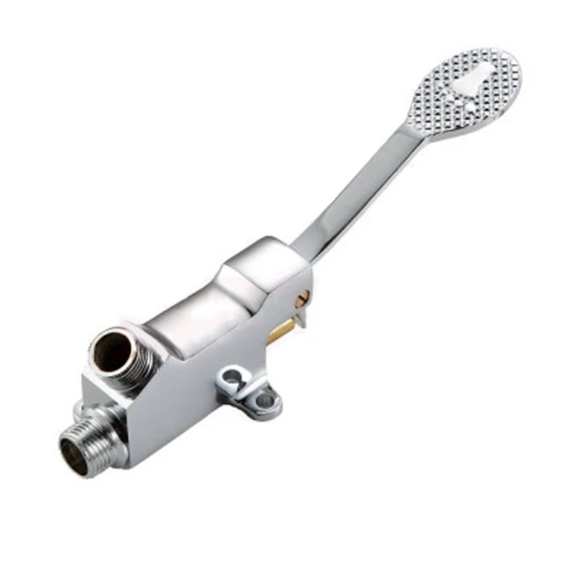 

Practical Foot Pedal Copper Single Water Tap Faucet Control Switch Valve 1PC US