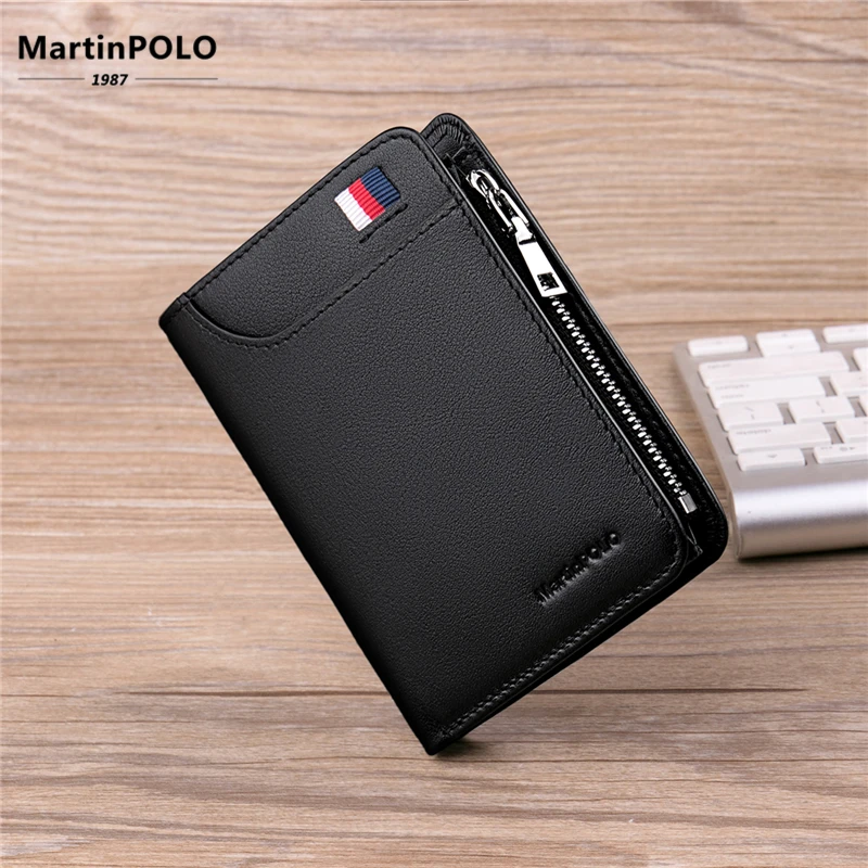 

MartinPOLO Mens Wallet Genuine Leather Purse Luxury Wallet With Card Holder Coin Purse Brand Designer Wallet Brieftasche MP1003