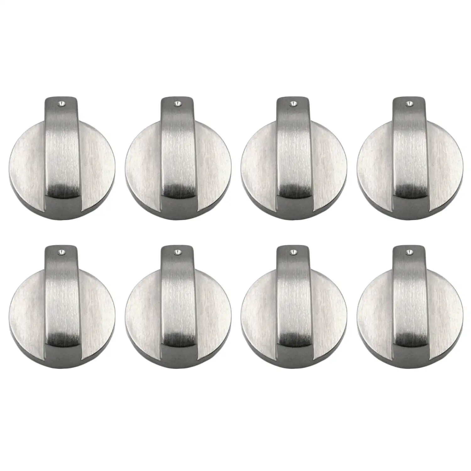 Hot-8 Pcs Zinc alloy Rotary Switch Control Knobs Replacement Accessories for Kitchen Cooker Gas Stove Oven Cooktop (Diameter: