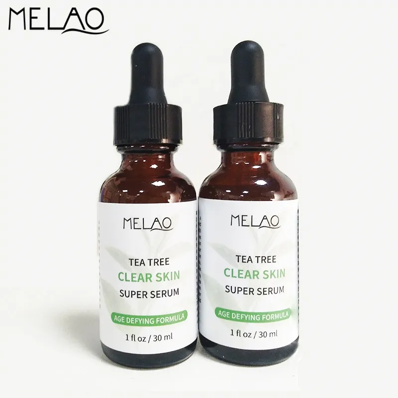 MELAO 2 шт./лот Сыворотка для лица чай дерево эфирные масла акне шрамы темные пятна тусклый и сухой тон кожи лечение для свежего 30 мл F