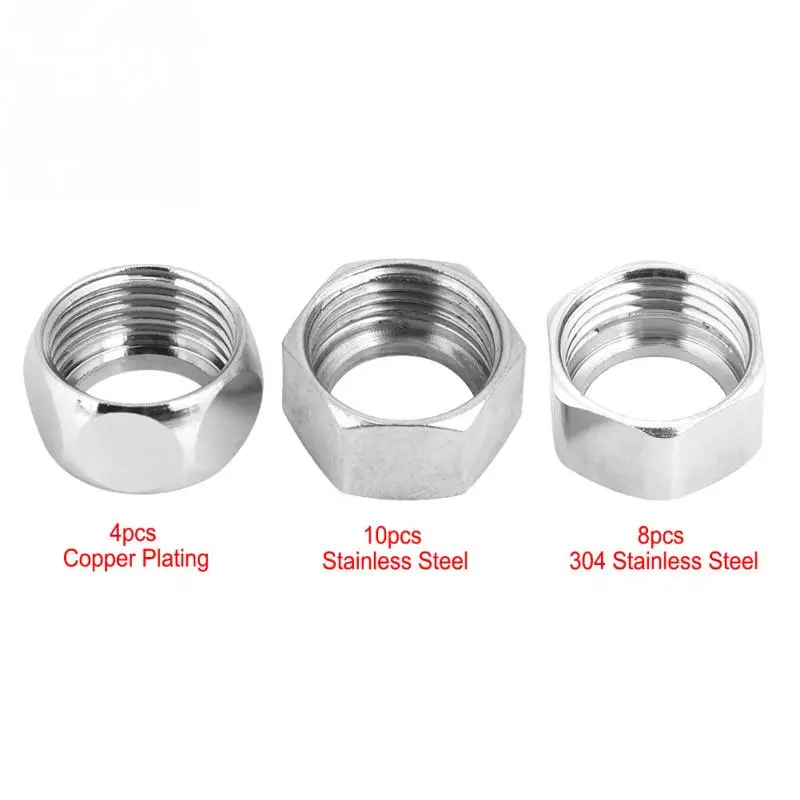 

Bellows Nut 1/2inch 1/2" Hex Nuts for Water Heater Corrugated Hose 16mm Gas Pipe Tube Hot