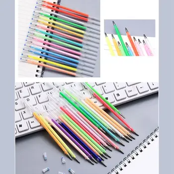 

100 Pcs/pack New Colors Gel Ink Pen refills graffiti school office supplies Cartoon painting sketch color gel pen ink