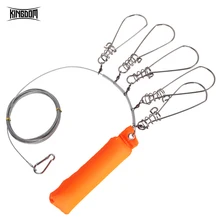 Kingdom Горячая Высокое качество рыболовные канаты 5 м рыболовный замок Пряжка из нержавеющей стали живой пояс поплавок рыбы Стрингер рыболовные аксессуары