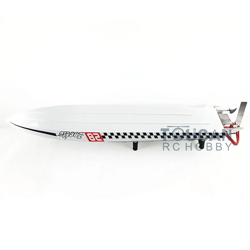 G30H ARTR-RC 54" 30CC Engine Gasoline Fiber Glass RC Racing Boat Radio System Servos Grey THZH0055 2