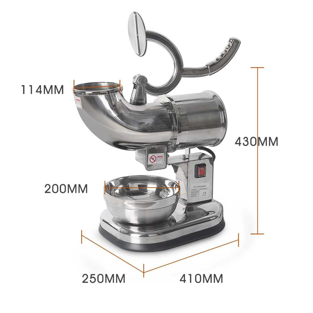 ITOP электрическая дробилка льда бритва машина Мороженица из нержавеющей стали смузи Sundaes мороженое приспособление для коктейлей CE
