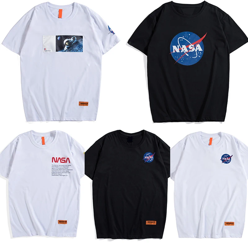 

SWYIVY Summer Men's Short Sleeve T-Shirt Casual Loose Cotton Half Sleeve Cosmic Print Crew T-Shirt 2019 Fashion Men's Top Black
