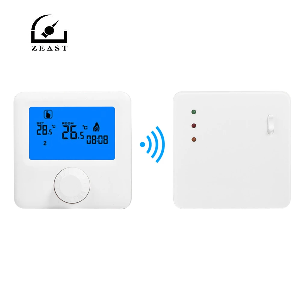 

LCD Wireless Digital Thermostat RF Heating Programmable Thermostat Thermometer for Electric Heating System Wall-mounted Thermost