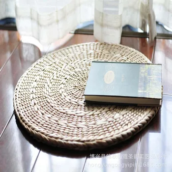 

Wovenwomen Manual Hand Woven Straw Placemats Masa Meditation Cushion Table Placemat Pad Japanese Tatami