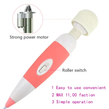 Cocolili Wired Style Massage Vibrator Female Masturbator Body Massager Sex Toys for Women Life Waterproof 3