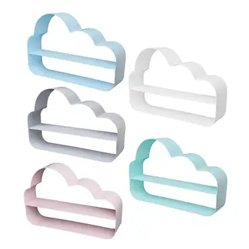 

Creative Nordic Ins Style Simple Iron Cloud Shaped Wall Shelf Rack Living Room Background Wall Hanging