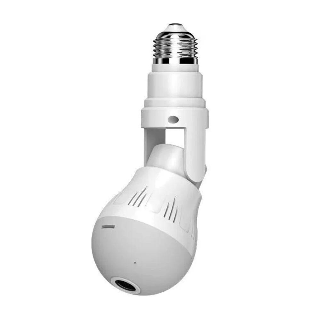

5MP Anti Burglar Fisheye Alarm Mail Panoramic HD Home Safety WIFI Light Bulb Motion Detect Security Camera Wireless Surveillance