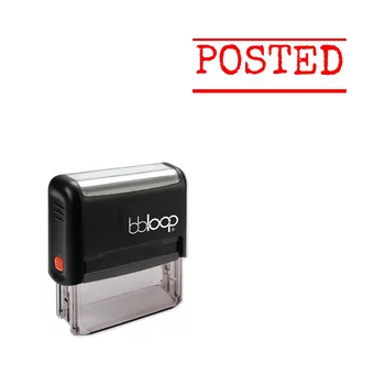 

Bbloop 'POSTED' Self-Inking Office Stamp, Rectangular Typewriter Style