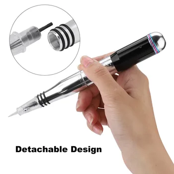 

Newest Charment 3 Eyebrow Tattoo Machine Pen Set Permanent Lip Eyeliner Makeup Tattooing Pen with Needle Body Tattoo Pen Tool US