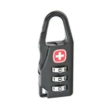 Цепь Противоугонная безопасность швейцарский крест Печать Пароль замок тяга чемодан замок безопасности TSA сумка замок для наружного путешествия