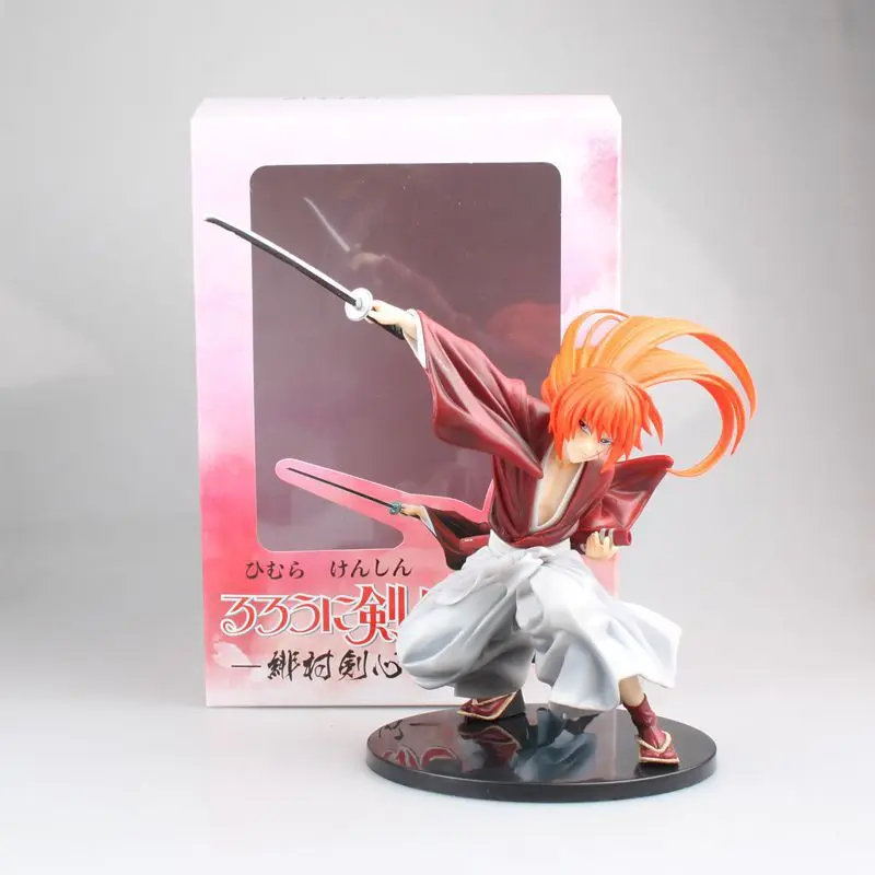 Rurouni Kenshin 18 см японский классический HIMURA KENSHIN ПВХ Фигурки игрушки Аниме Фигурки игрушки для детей рождественские подарки