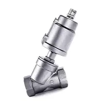 1/" 3/4" " BSPT Женский 304 нержавеющий приводной пневматический угловой паровой клапан с новым типом из нержавеющей головки PTFE уплотнение