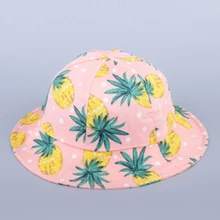 Рыбацкие шапки детские головные уборы детские шапки креативная хлопковая детская шапка с цветочным принтом для маленьких девочек