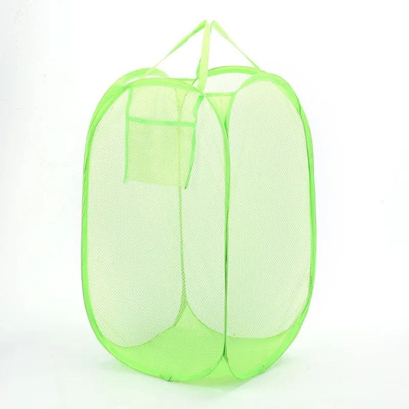 4 قطعة/الوحدة شبكة سلة الغسيل القابلة للطي الملابس القذرة/سلة تخزين الألعاب التشطيب سلة 4 قطعة/الوحدة شبكة سلة الغسيل القابلة للطي الملابس القذرة/سلة تخزين الألعاب التشطيب سلة