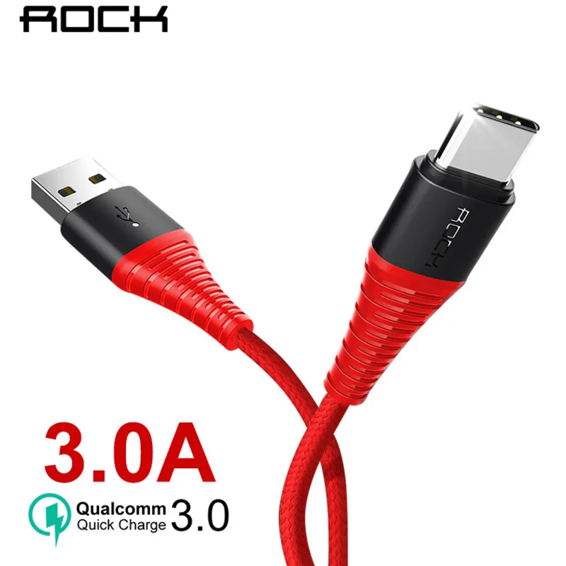 

Hi-tensile USB Type C Charging Cable For Xiaomi Samsung Huawei QC 3.0 3A Quick Charger Data Sync For Type-C device Usb-C 1m cord