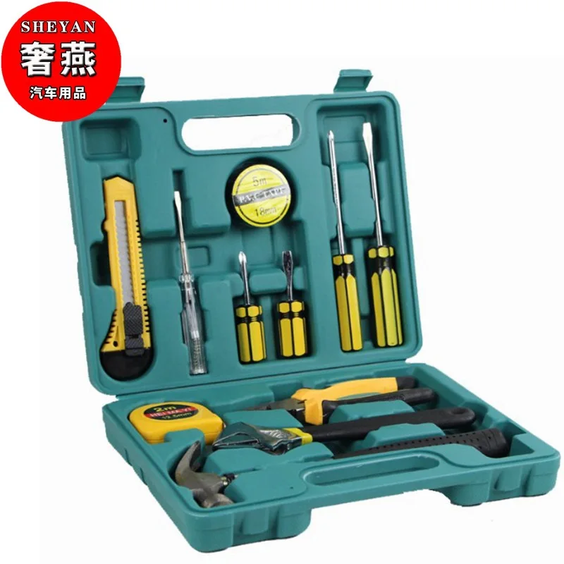 

Car Maintenance Toolbox Home Gift Custom 12-Piece Set Emergency Tools Combination Hardware Tools Set