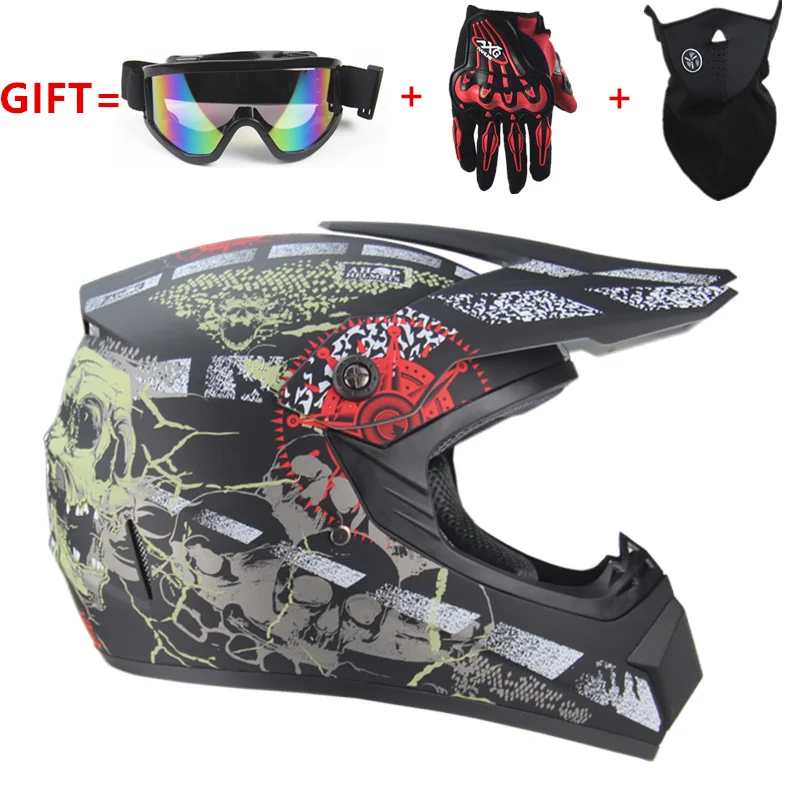 Envío gratis de la motocicleta para motocross carretera casco ATV suciedad bicicleta cuesta abajo MTB DH casco de carreras Cruz casco capacetes - 1