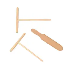 3 шт./компл. разбрасыватель удобрений и лопатки из нержавеющей стали деревянный креп инструменты для изготовления блинов Круглый Т-образная Лопата омлет тесто Кухня посуда