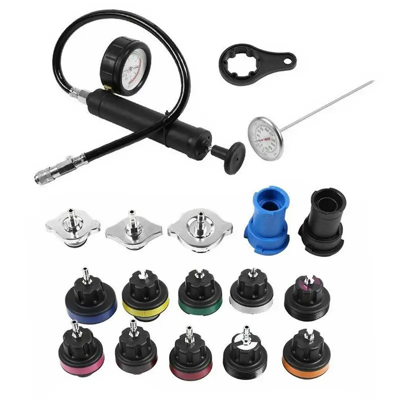 

18pcs water tank car leak detector cooling system Tester Cooling system kit tester universal automotive car diagnostic tools