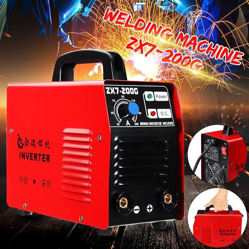 

200AMP Welding Inverter Machine Portable MMA/ARC Safety Welders ZX7-200G IGBT DC for Welding Working and Electric Working