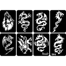 32 шт Самоклеющиеся Многоразовые живопись для лица тела татуировки трафаретная наклейка Временные Аэрограф Геометрические Цветочные феи трафареты татуировки