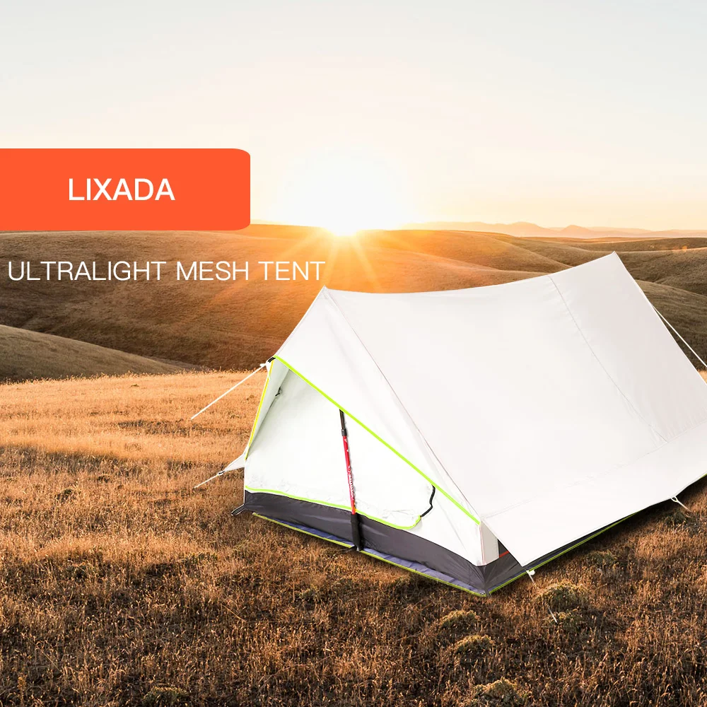 

Lixada Ultralight Outdoor Camping Tent 2 Person Double Door Mesh Tent Shelter Perfect for Camping Backpacking and Thru-Hikes