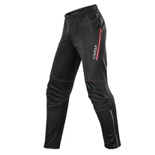 Lixada Men's Cycling Pants Thermal Fleece Waterproof Running Clothings Winter Bike Riding Sports Trousers Windproof
