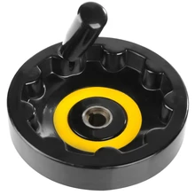 Черный пластиковый маховик складывающаяся Вращающаяся ручка 16*160 для токарного станка