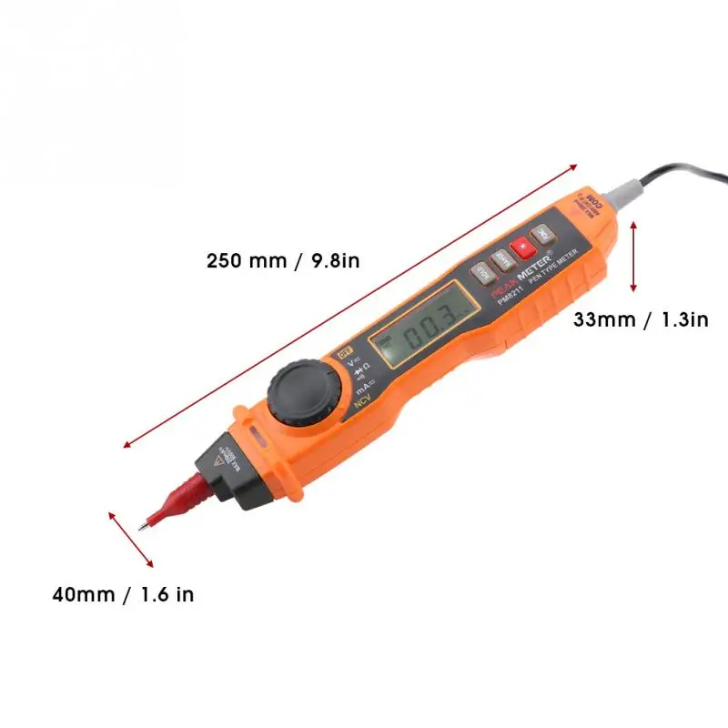 PEAKMETER PM8211 Ручной бесконтактный Электрический цифровой тестер напряжения