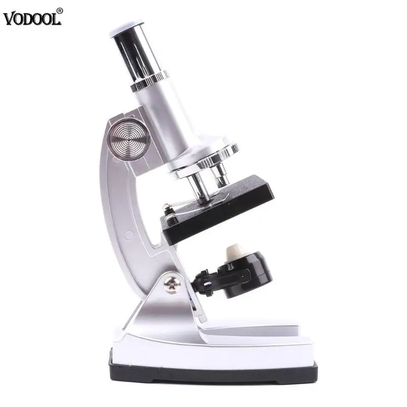 

Biological Microscope 100X-300X-750X Lab LED Educational Model Kit (Silver)