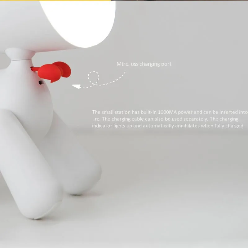  PVC Lovely Children Night Lamp Dog Led Night Light Moon Lamp - 32979337929