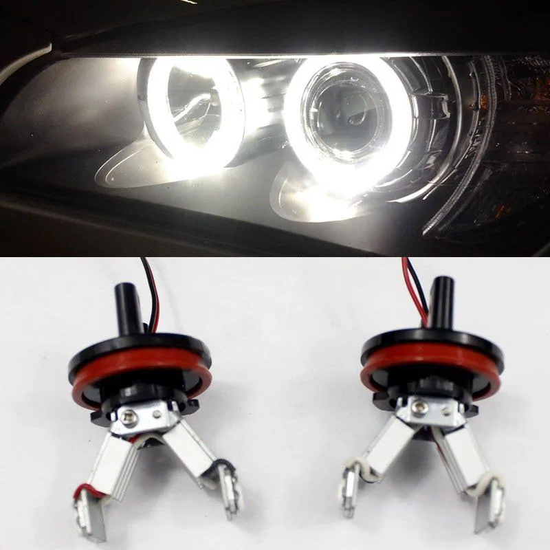 

JX-LCLYL 1pair 12W LED Angel Eyes Marker Light Bulb for E82 E90 E60 E64 E70 E89