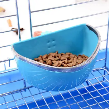 

Small Pet Fixed Food Bowl Rabbit Bowl Feeder Chew Resistant Semicircle Food Box