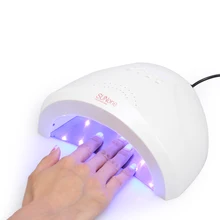 48 Вт Светодиодный УФ-светильник для ногтей, Сушилка для ногтей, лак для ногтей, гель для отверждения, белый светильник, нагреватель, машина для маникюра, покраски, салонные инструменты, Сушилка для ногтей