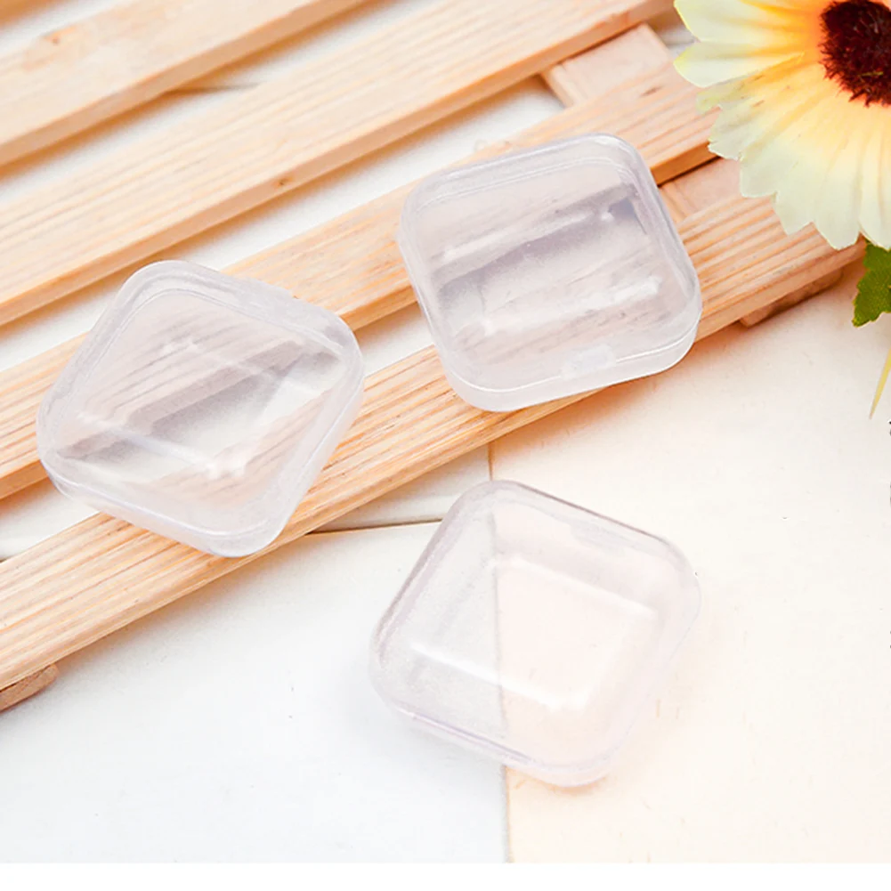 10Pcs Portable Clear Plastic Mini Jewelry Organizer Case Multifunction Travel Jewelry Box Holder Women Gift Boxes For Jewelry