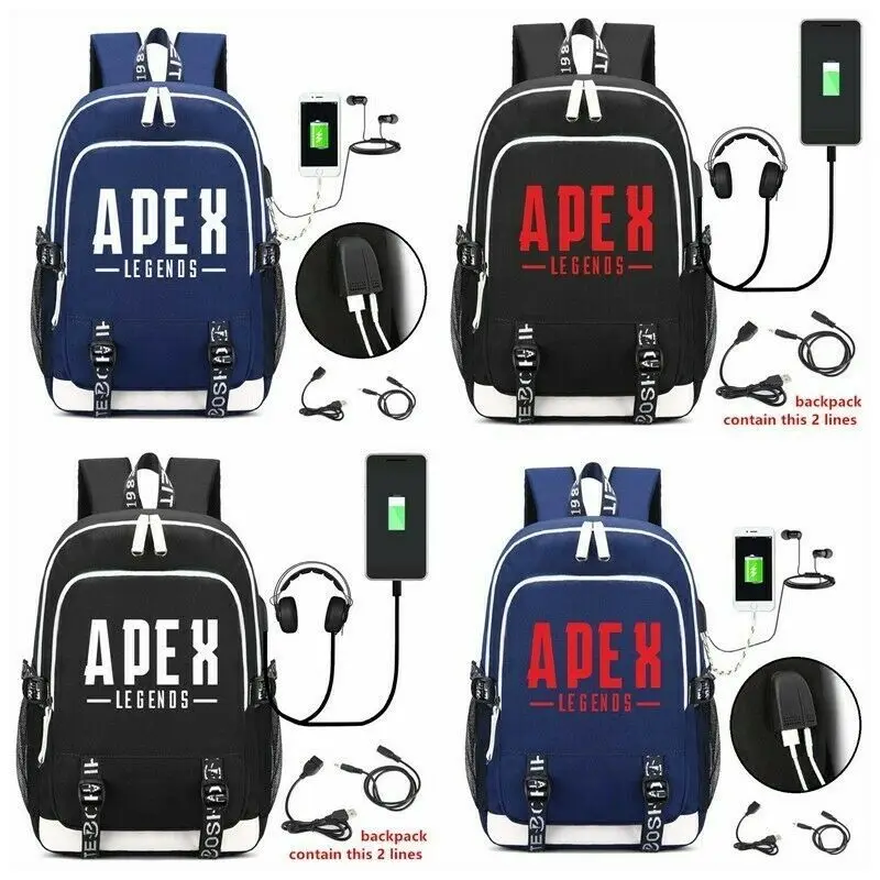 

Hot Game Apex Legends Backpack Men And Women Shoulders Laptop Bags Cartoon Cosplay Kids Teens Student School Bags Bookbag