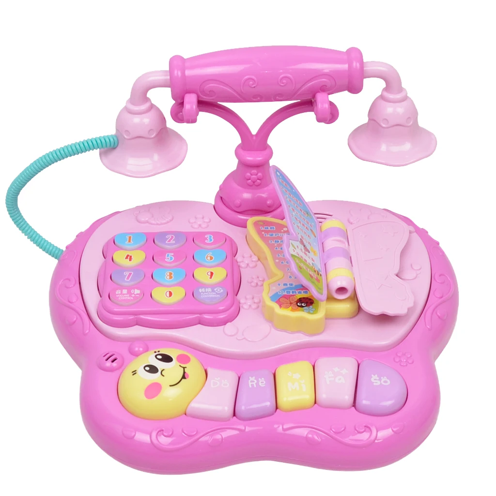 

Music Simulation Retro Telephone Kids Baby Phone Mobile Musical Toy For Children Playmobile
