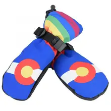 Детские лыжные перчатки, сноубордические перчатки, снегоходы, мотоциклетные зимние перчатки, ветрозащитные водонепроницаемые зимние перчатки унисекс