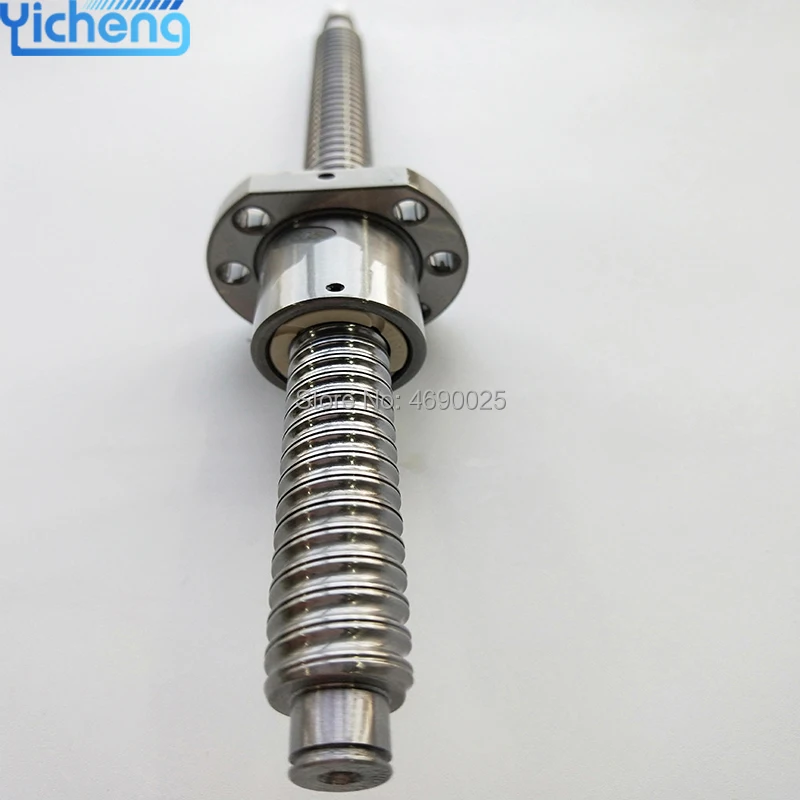 

CNC Router Parts SFU1204 600 700 800 900 1000 1100mm rolled ball screw C7 with ballscrew single ball nut BK/BF10 end machined
