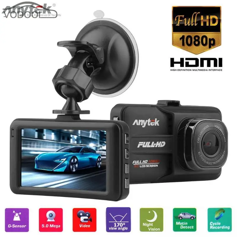 

3.0" 1080P FHD 170 Degree Wide Angle Lens Car DVR Camera Video Recorder WDR Starlight Night Vision Dash Cam Car Camera