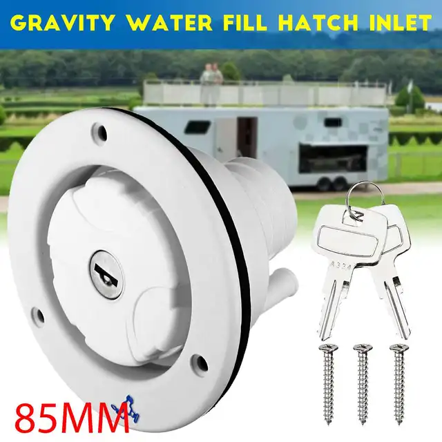 Water Locking Inlet Hatch Filler Cap for Caravan Motorhome Fresh Water